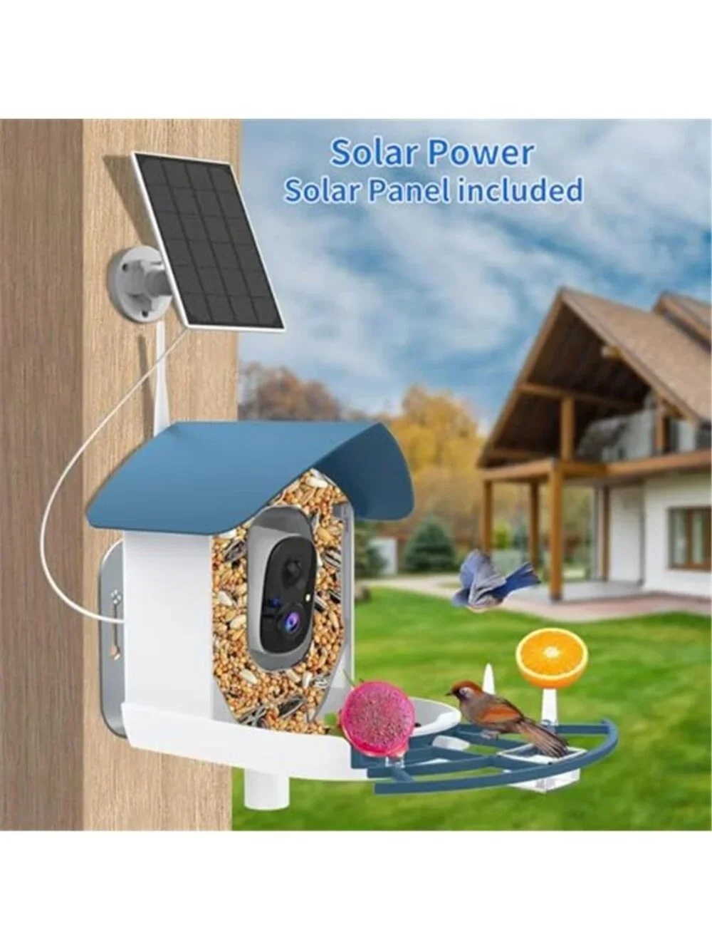 Bird Feeder with Camera,AI Identify Birds Species,Smart Bird Camera with Solar